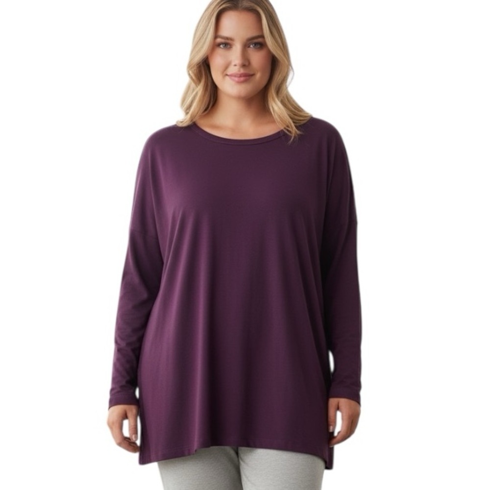 Banana Republic XL Purple Long Sleeve Shirt Closet Staple Casual Loungewear